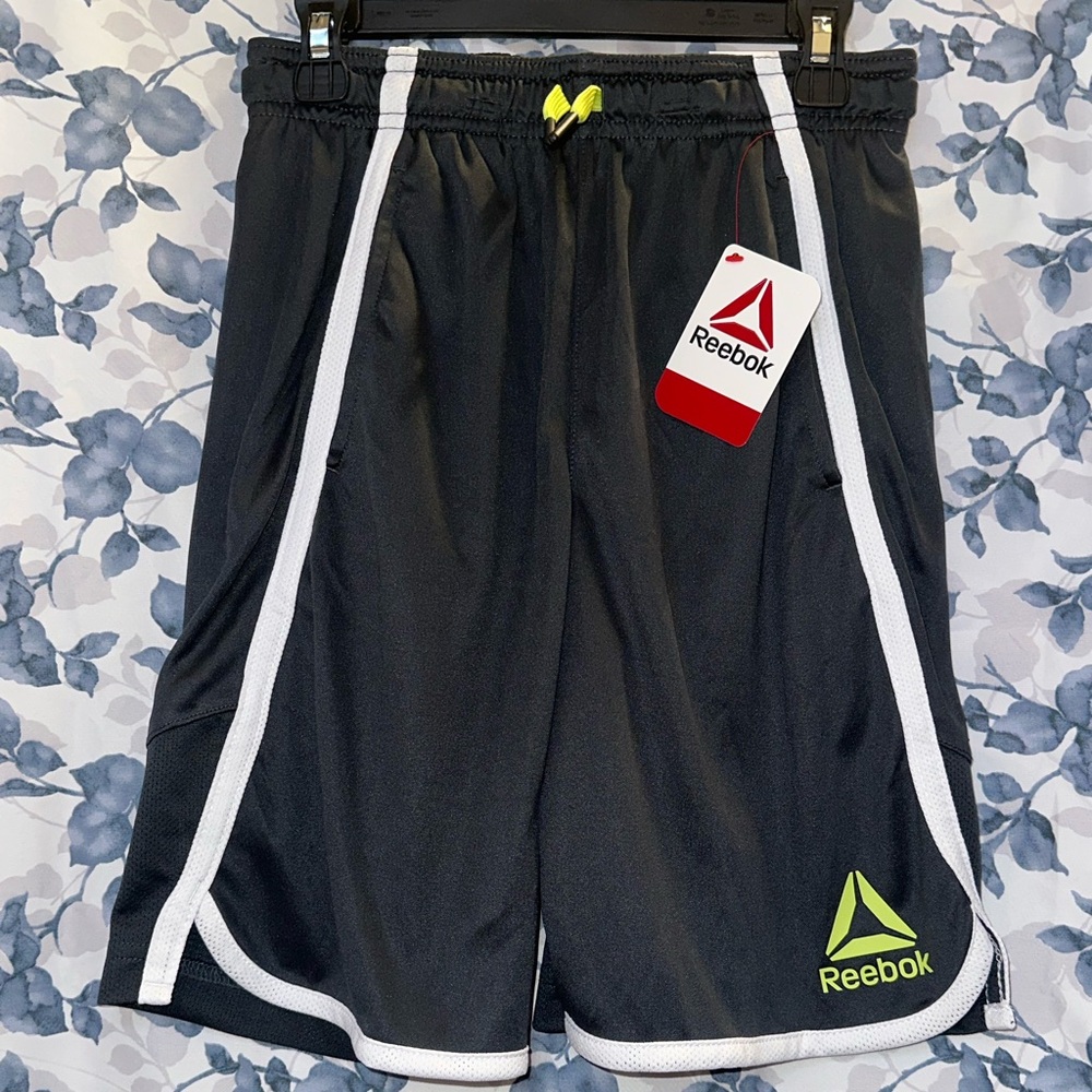 Reebok Boys Black Shorts with White Trim